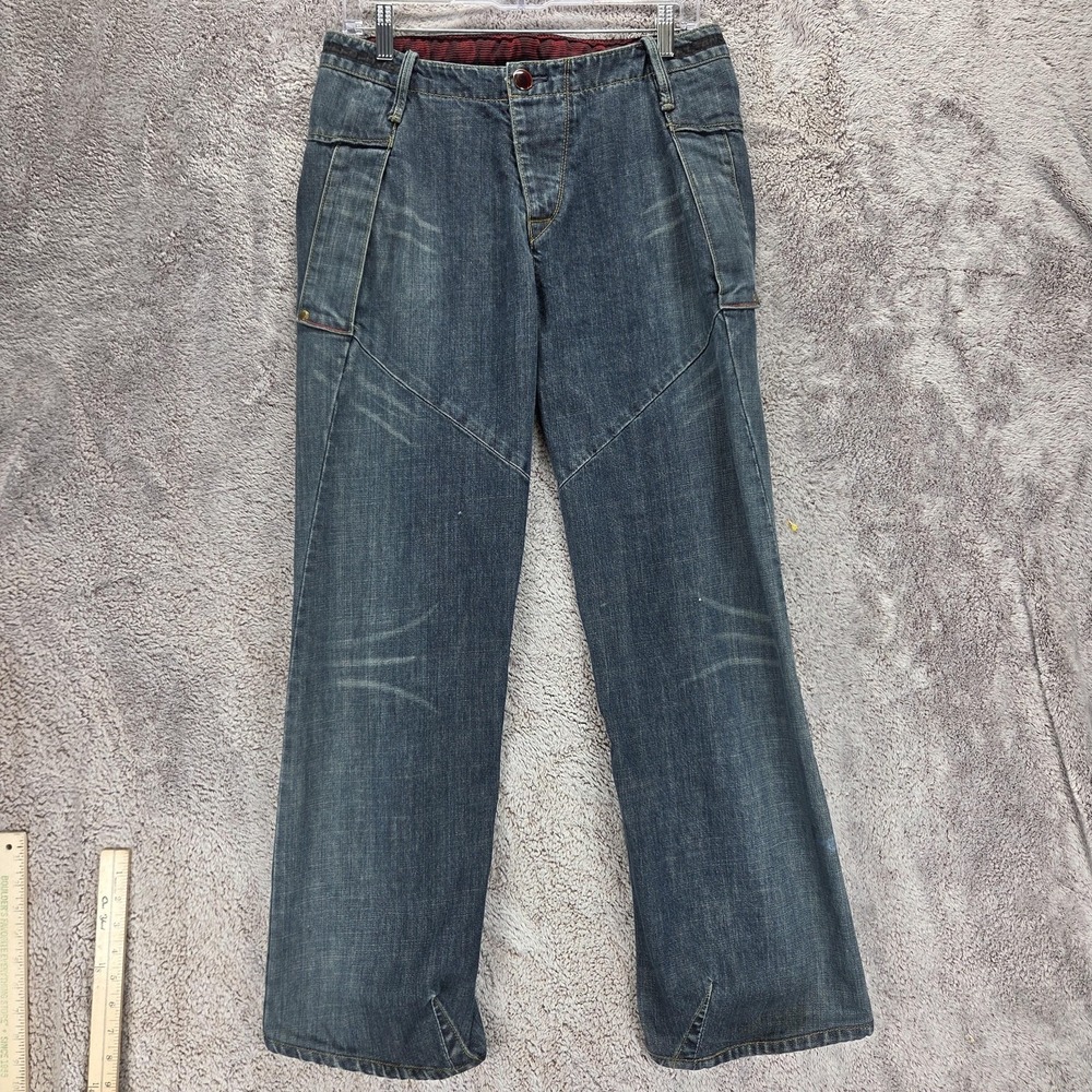 Vintage Levis Engineered Jeans Mens Blue Twisted Button Fly Med Wash Fits 30x30